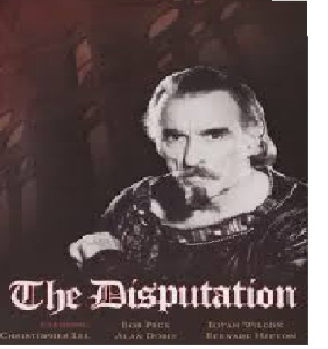 Christopher Lee in The Disputation (1986)