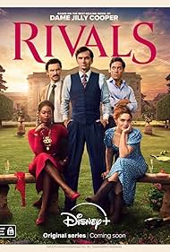 David Tennant, Alex Hassell, Aidan Turner, Nafessa Williams, and Bella Maclean in Rivals (2024)