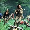 Daniel Day-Lewis, Russell Means, and Eric Schweig in The Last of the Mohicans (1992)