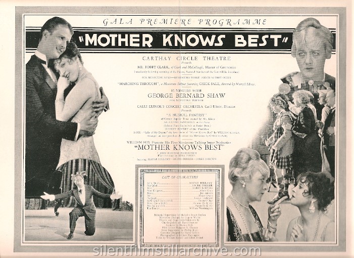 Madge Bellamy, Louise Dresser, and Barry Norton in Mother Knows Best (1928)