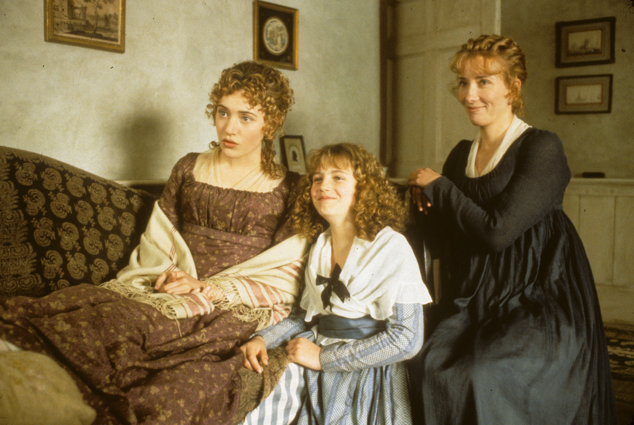 Emma Thompson, Kate Winslet, and Myriam Emilie Francois in Sense and Sensibility (1995)