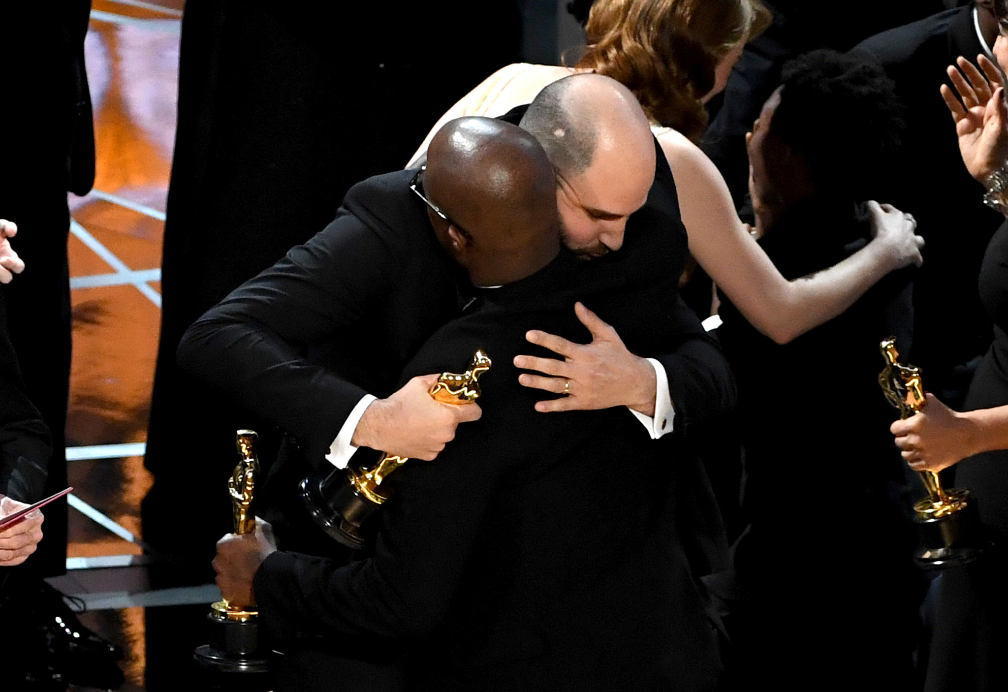 Barry Jenkins and Jordan Horowitz at an event for Moonlight (2016)