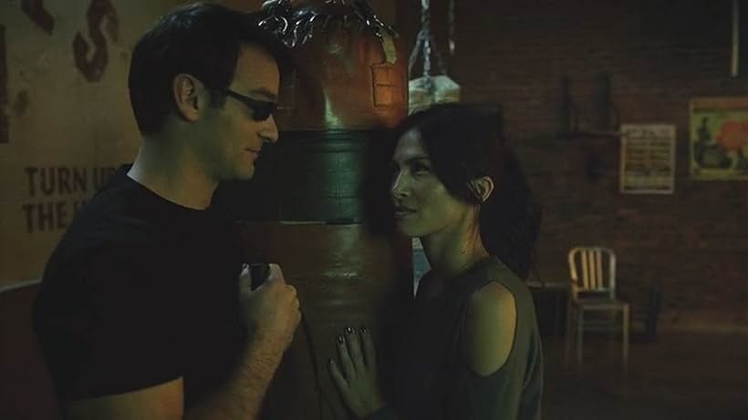 Charlie Cox and Elodie Yung in Daredevil (2015)