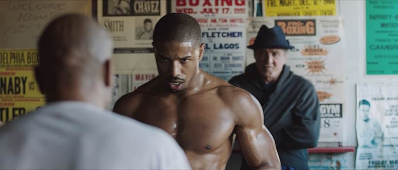 Sylvester Stallone and Michael B. Jordan in Creed (2015)