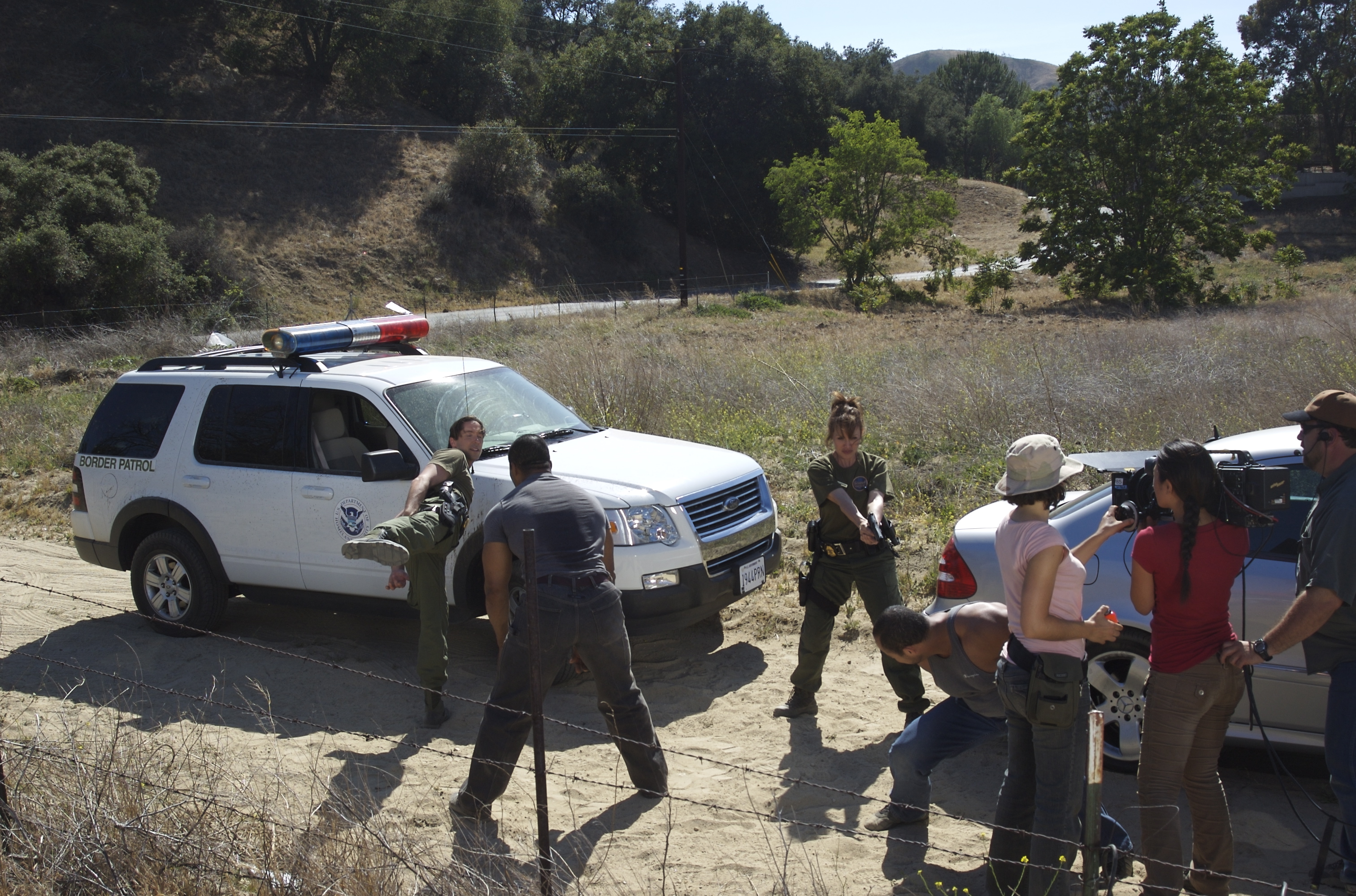 Eliana Alexander, John Nikitin, Edgar Castuera, and Vern Thomas in Hold the Line (2016)