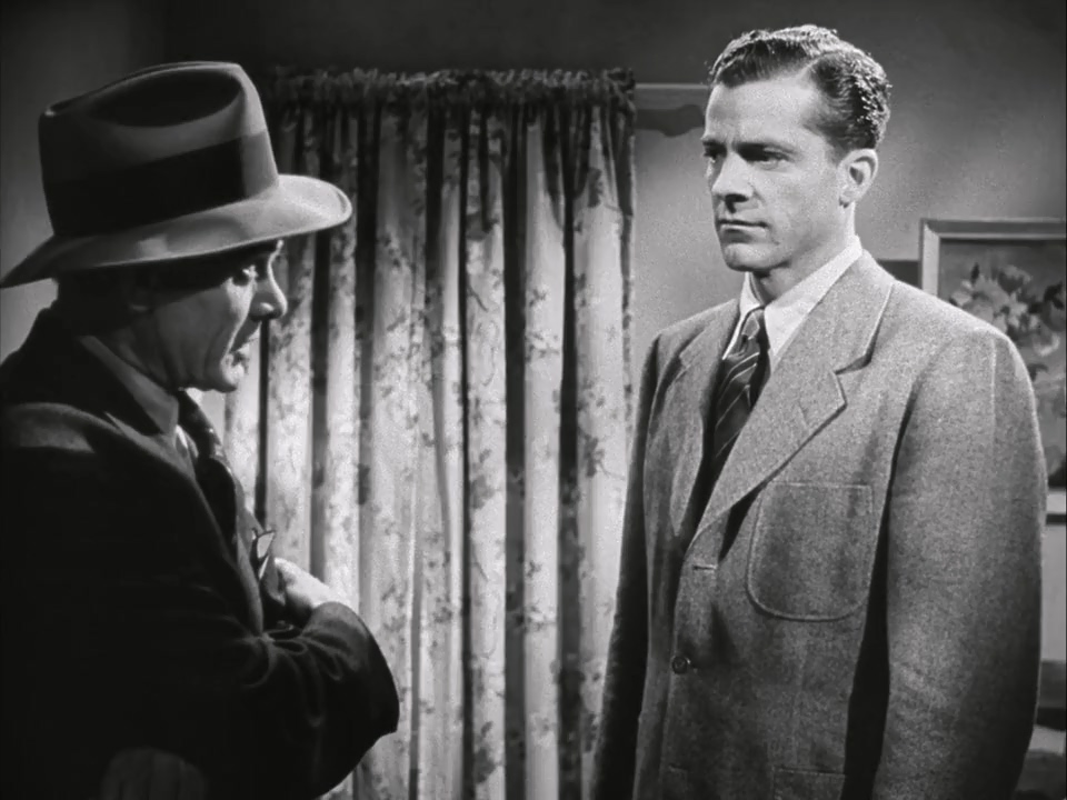 Dana Andrews and Charles Bickford in Fallen Angel (1945)