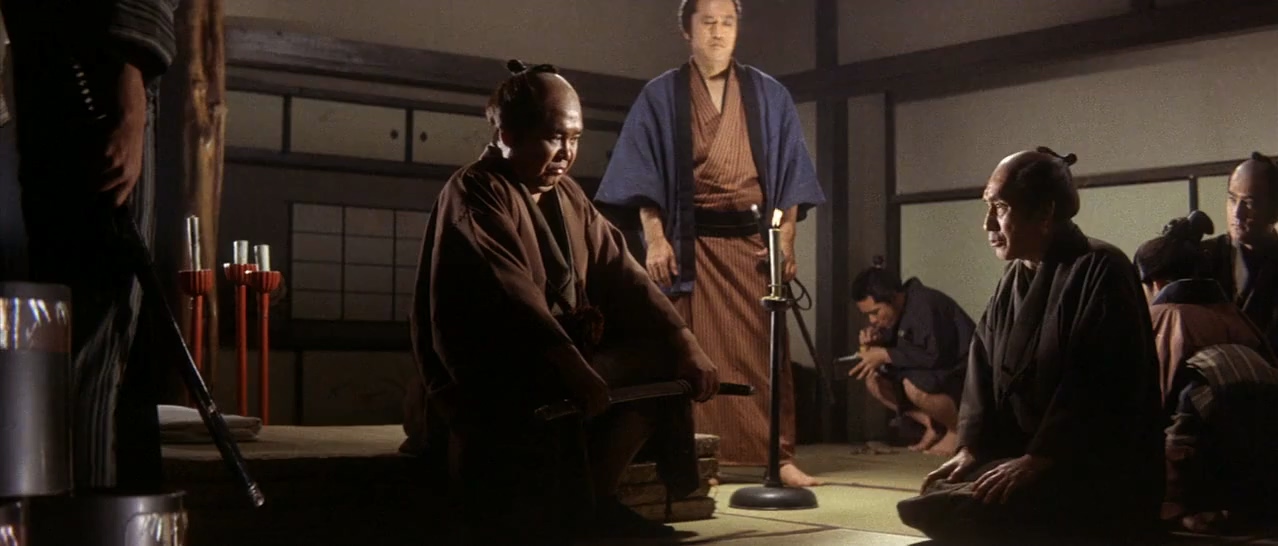 Saburô Date, Tatsuo Endô, Ryûji Kita, Kimiko Tachibana, and Junichiro Yamashita in Zatoichi's Cane Sword (1967)