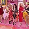 Loulou Velvet, Alvilda, Chloe Clarke, Gabanna, Morphae, Star, and La Veuve in Drag Race Belgique (2023)