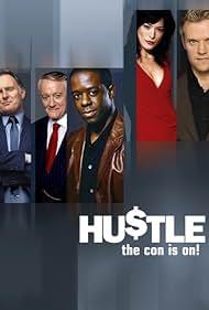 Robert Vaughn, Robert Glenister, Adrian Lester, Marc Warren, and Jaime Murray in Hustle (2004)