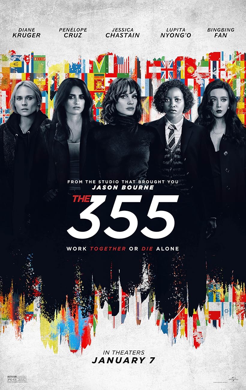 Penélope Cruz, Diane Kruger, Bingbing Fan, Jessica Chastain, and Lupita Nyong'o in The 355 (2022)