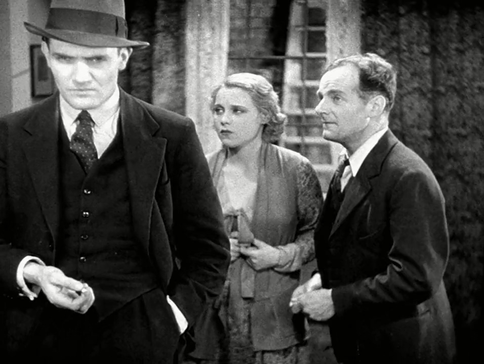 Donald Calthrop, John Longden, and Anny Ondra in Blackmail (1929)