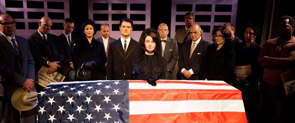 Casey McKinnon as Jackie Kennedy in 'The Tragedy of JFK (as told by Wm. Shakespeare)'