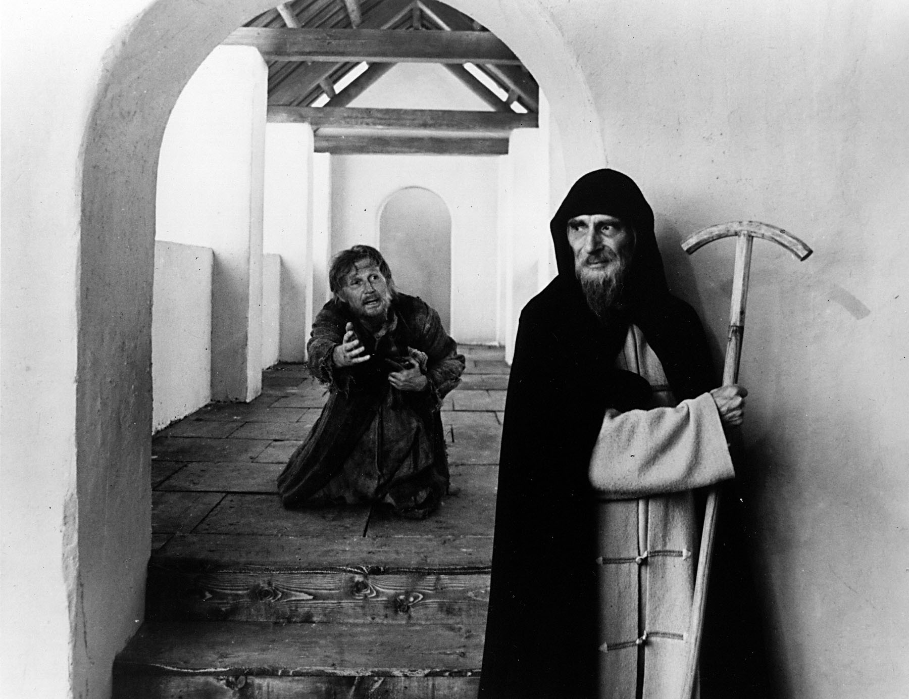 Nikolay Kutuzov and Ivan Lapikov in Andrei Rublev (1966)