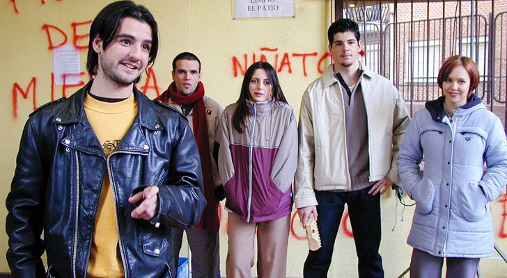 Lara de Miguel, Antonio Hortelano, Miguel Ángel Muñoz, Ruth Núñez, and Raúl Peña in Compañeros (1998)