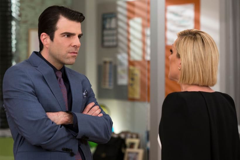 Jane Krakowski and Zachary Quinto in Unbreakable Kimmy Schmidt (2015)