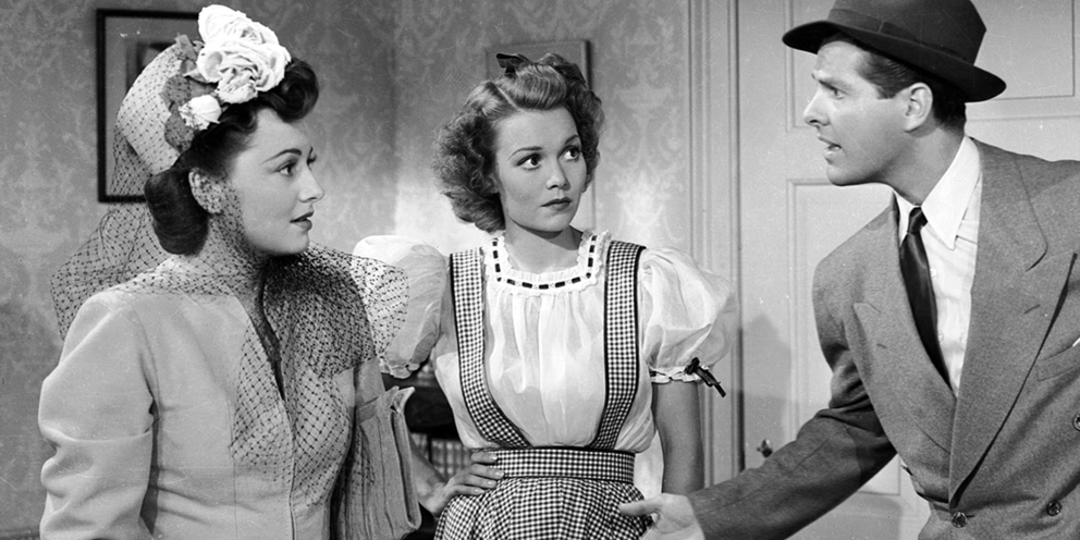 Olivia de Havilland, Robert Cummings, and Jane Wyman in Princess O'Rourke (1943)