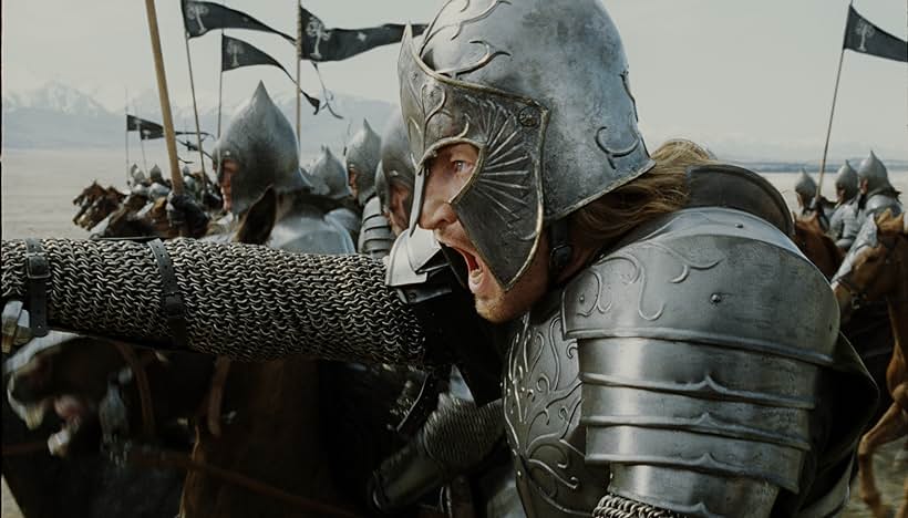 David Wenham, Greg Ellis, Clint Carleton, Royd Tolkien, Ben Barrington, Peter Dillon, Ken Stratton, Rowan Fordham, Fraser Hesketh, Michael Harrison, and James Bennett in The Lord of the Rings: The Return of the King (2003)