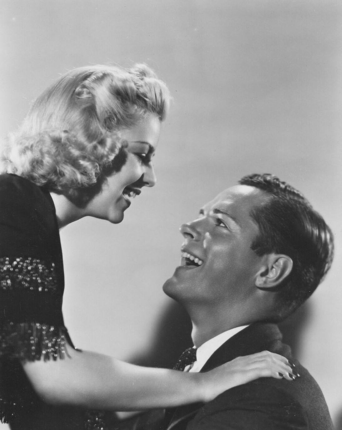 Claire Trevor and Donald Woods in Big Town Girl (1937)