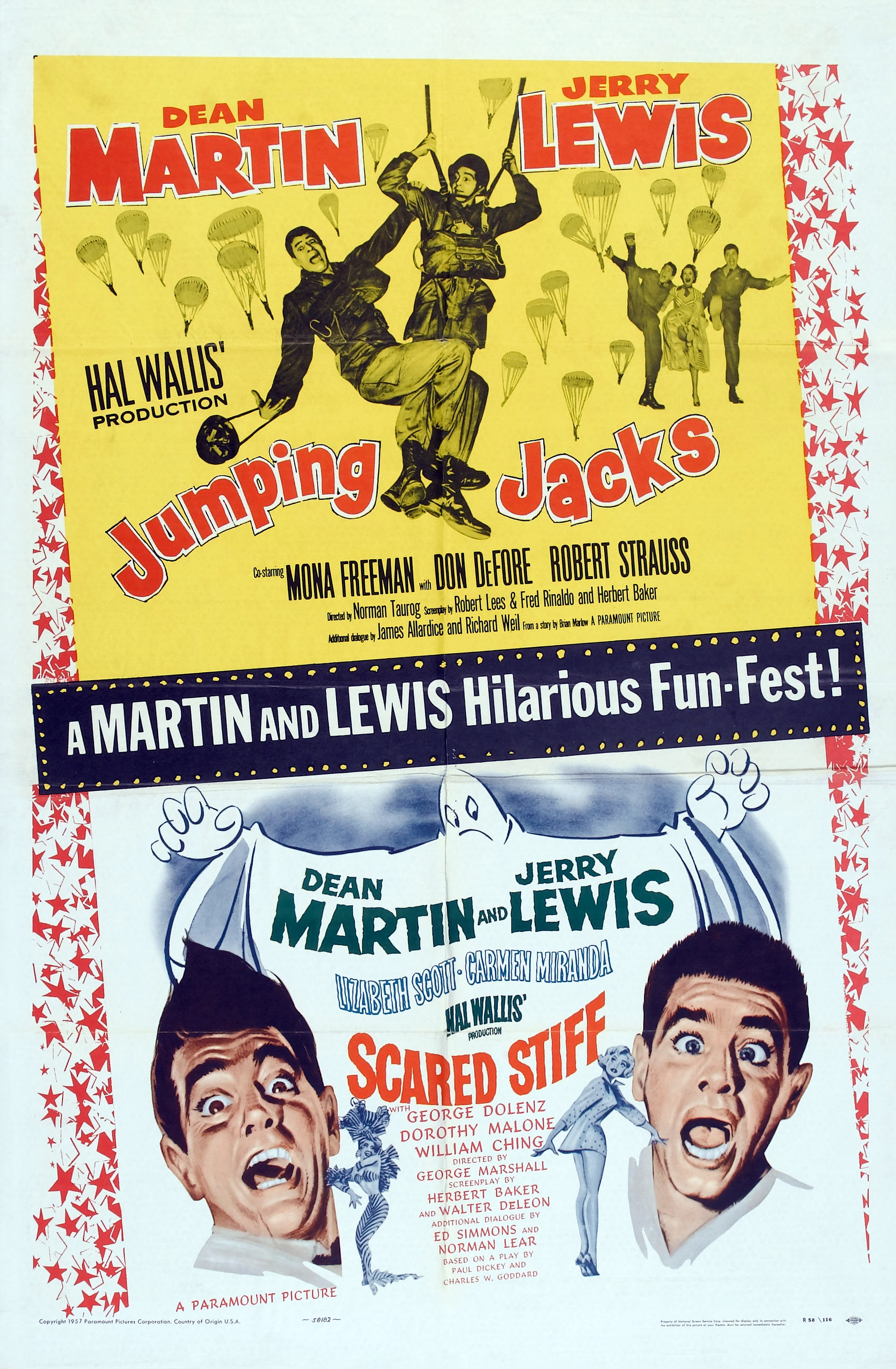 Jerry Lewis and Dean Martin in Scared Stiff (1953)