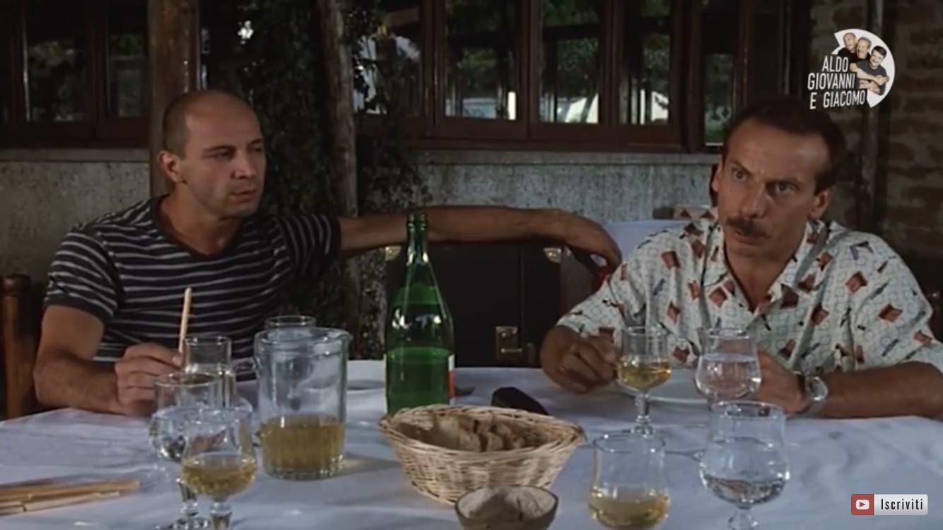 Aldo Baglio and Giovanni Storti in Three Men and a Leg (1997)