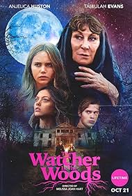 Anjelica Huston, Tallulah Evans, and Dixie Egerickx in The Watcher in the Woods (2017)