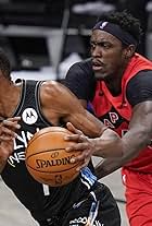 Pascal Siakam and Kevin Durant in 2021 Feb 5 Raptors vs Nets (2021)