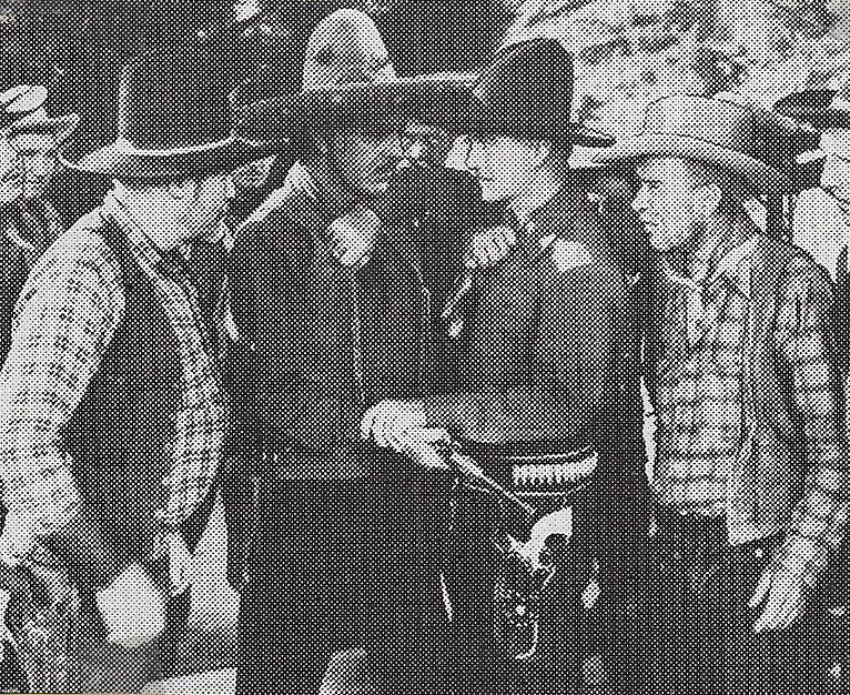 William Boyd, Andy Clyde, Antonio Moreno, and Jack Rockwell in Undercover Man (1942)