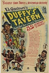 Alan Ladd, Veronica Lake, Bing Crosby, Paulette Goddard, Betty Hutton, Arturo de Córdova, Cass Daley, Barry Fitzgerald, Ed Gardner, Dorothy Lamour, Victor Moore, and Sonny Tufts in Duffy's Tavern (1945)