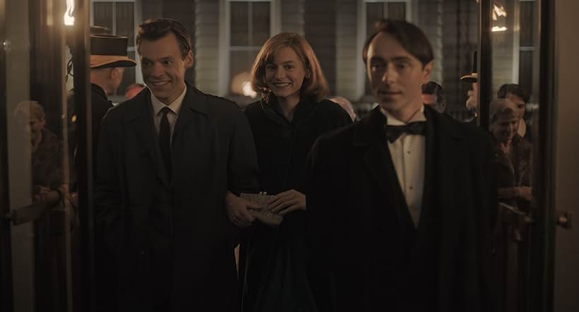 Emma Corrin, David Dawson, and Harry Styles in My Policeman (2022)