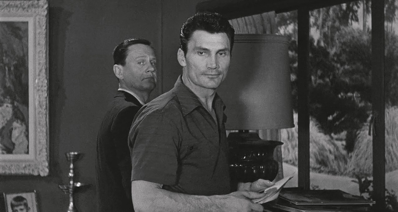 Jack Palance and Wendell Corey in The Big Knife (1955)