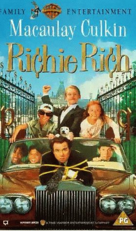 Macaulay Culkin, Jonathan Hilario, Jonathan Hyde, John Larroquette, Stephi Lineburg, Michael Maccarone, and Joel Robinson in Richie Rich (1994)