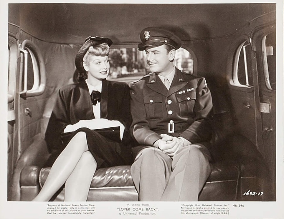 Lucille Ball and George Brent in Lover Come Back (1946)