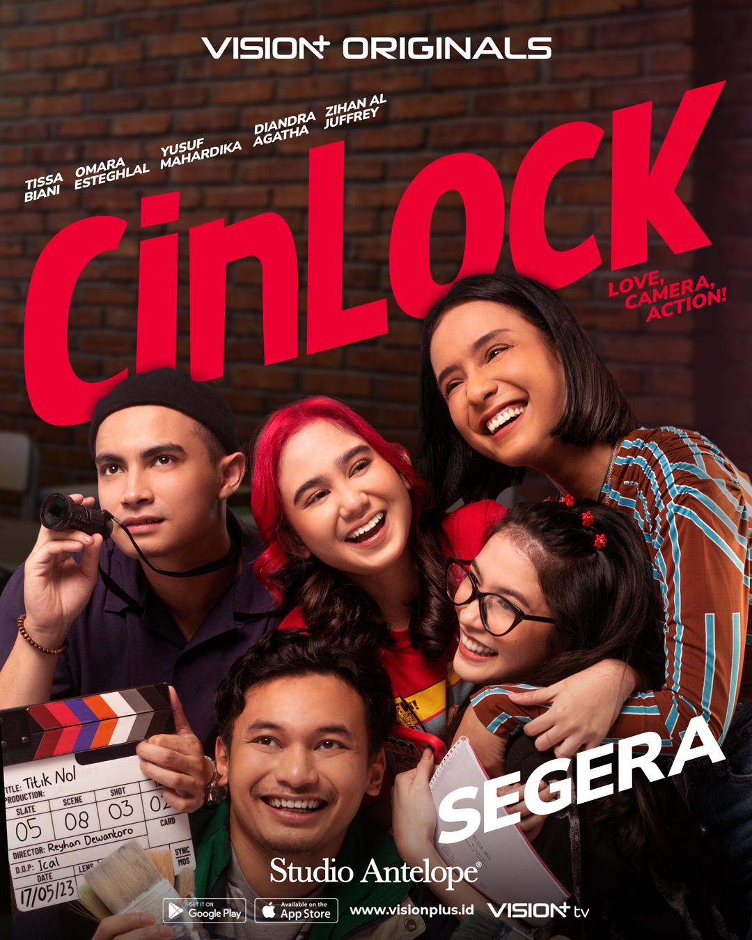 Wavi Zihan, Tissa Biani Azzahra, Omara N. Esteghlal, Diandra Agatha, and Yusuf Mahardika in CinLock: Love, Camera, Action! (2023)