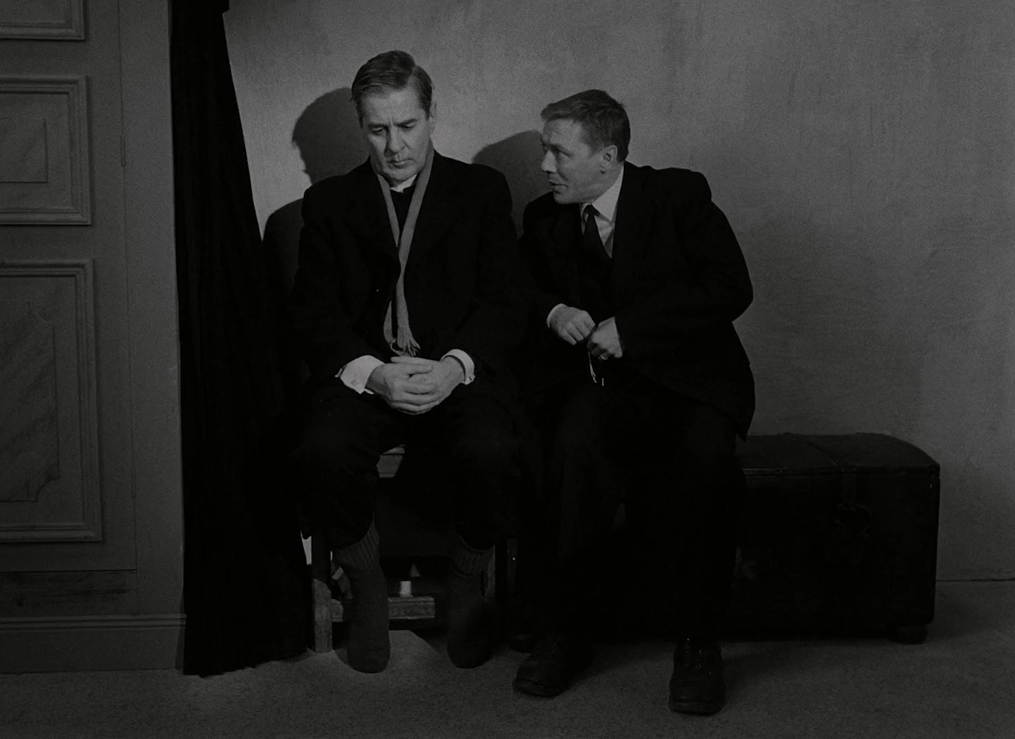 Gunnar Björnstrand and Allan Edwall in Winter Light (1963)