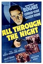 Humphrey Bogart, Peter Lorre, Edward Brophy, Martin Kosleck, Frank McHugh, Conrad Veidt, and Karen Verne in All Through the Night (1942)