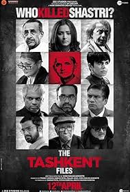 Mithun Chakraborty, Pallavi Joshi, Vinay Pathak, Naseeruddin Shah, Rajesh Sharma, Mandira Bedi, Mohan Kapur, Achint Kaur, Shweta Basu Prasad, Prakash Belawadi, Pankaj Tripathi, and Ankur Rathee in The Tashkent Files (2019)