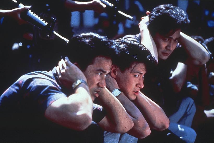 Jacky Cheung, Waise Lee, and Tony Leung Chiu-wai in Bullet in the Head (1990)