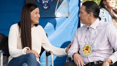 Michael Greyeyes and Kimberly Guerrero in Rutherford Falls (2021)