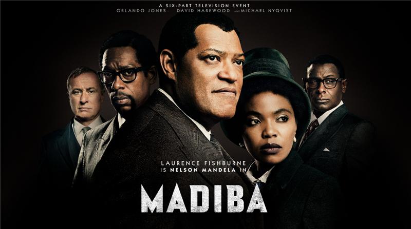 Laurence Fishburne, David Harewood, Orlando Jones, Michael Nyqvist, and Terry Pheto in Madiba (2017)