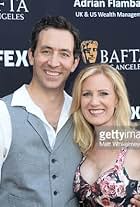 Actor Adam Blake (L) and Actress Anna Sambrooks (R) attend the BAFTA LA Garden Party June 26th 2016.