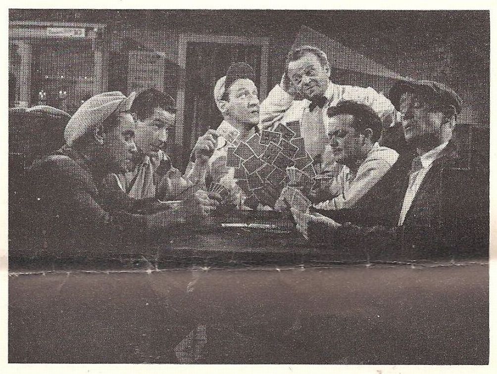 William 'Billy' Benedict, Bernard Gorcey, David Gorcey, Leo Gorcey, Huntz Hall, and Bobby Jordan in Mr. Hex (1946)