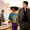 Nikki Amuka-Bird and Zach Woods in Avenue 5 (2020)