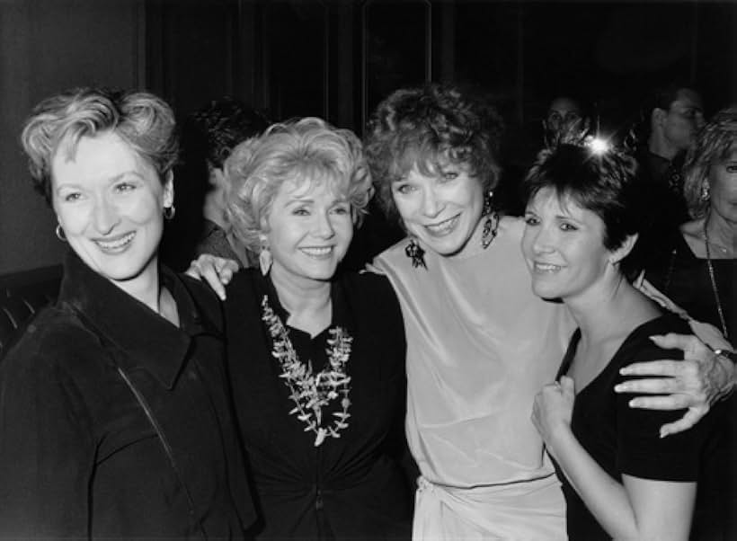 Carrie Fisher, Shirley MacLaine, Meryl Streep, and Debbie Reynolds in Postcards from the Edge (1990)