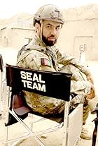 Mustafa Haidari on the set of SEAL TEAM