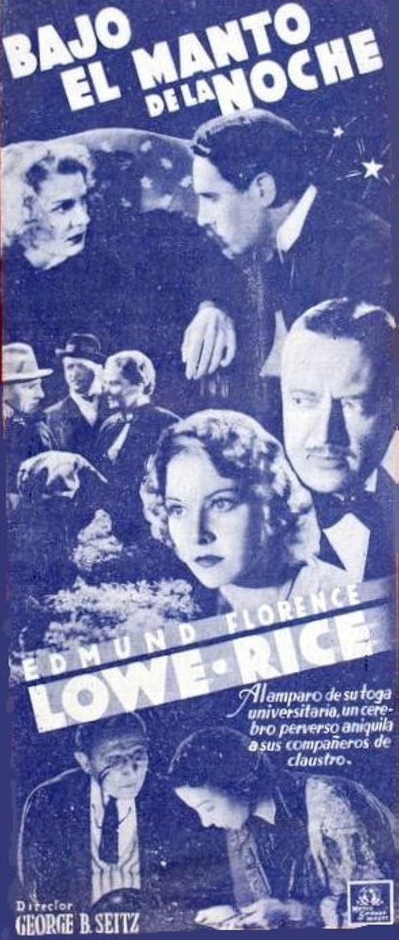 Henry Daniell, Sara Haden, Edmund Lowe, Frank Reicher, and Florence Rice in Under Cover of Night (1937)