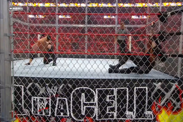 Mark Calaway and Glenn Jacobs in WWE Hell in a Cell (2010)