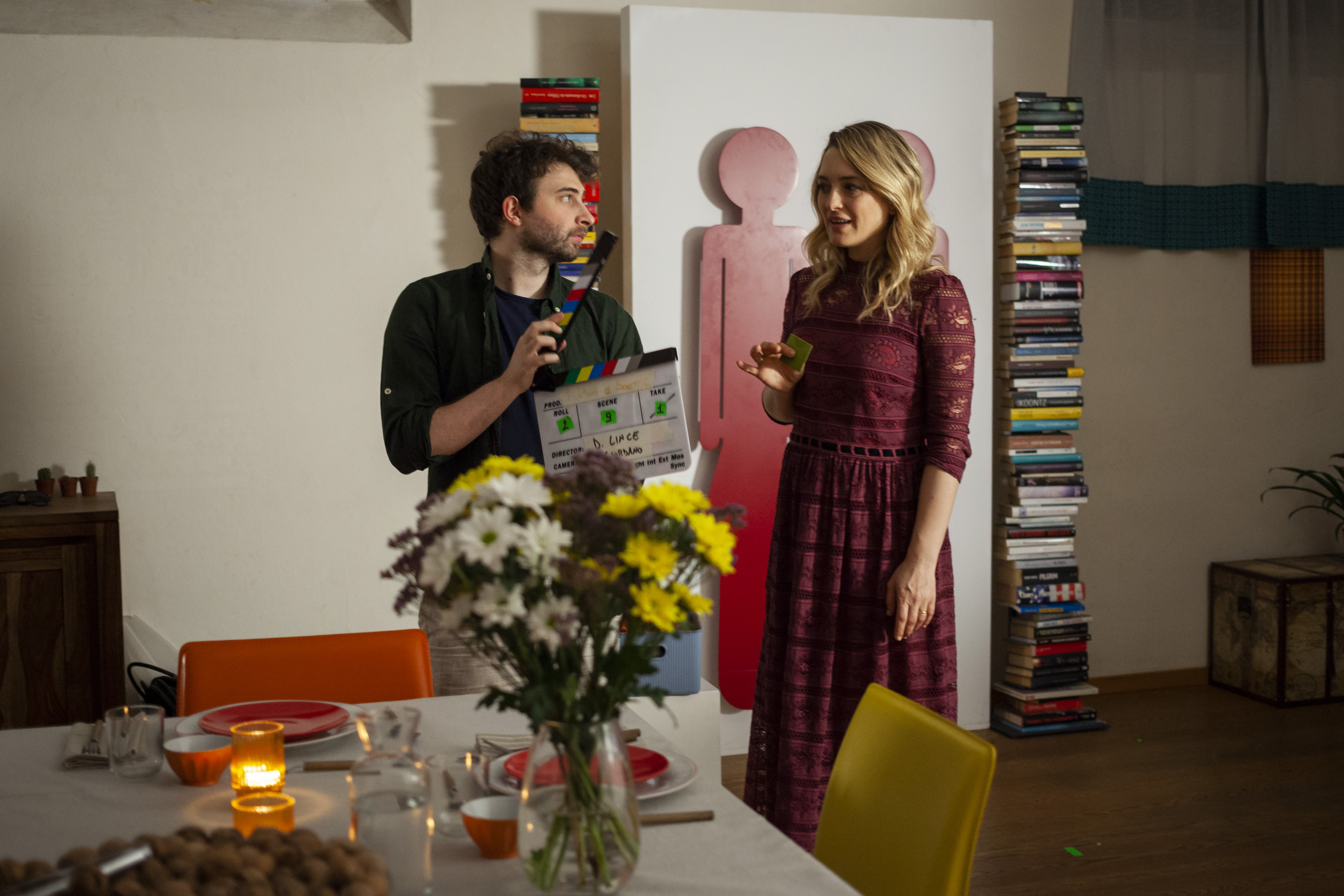 Carolina Crescentini and Davide Morando in Fulmini e saette (2019)