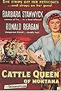 Ronald Reagan and Barbara Stanwyck in Cattle Queen of Montana (1954)