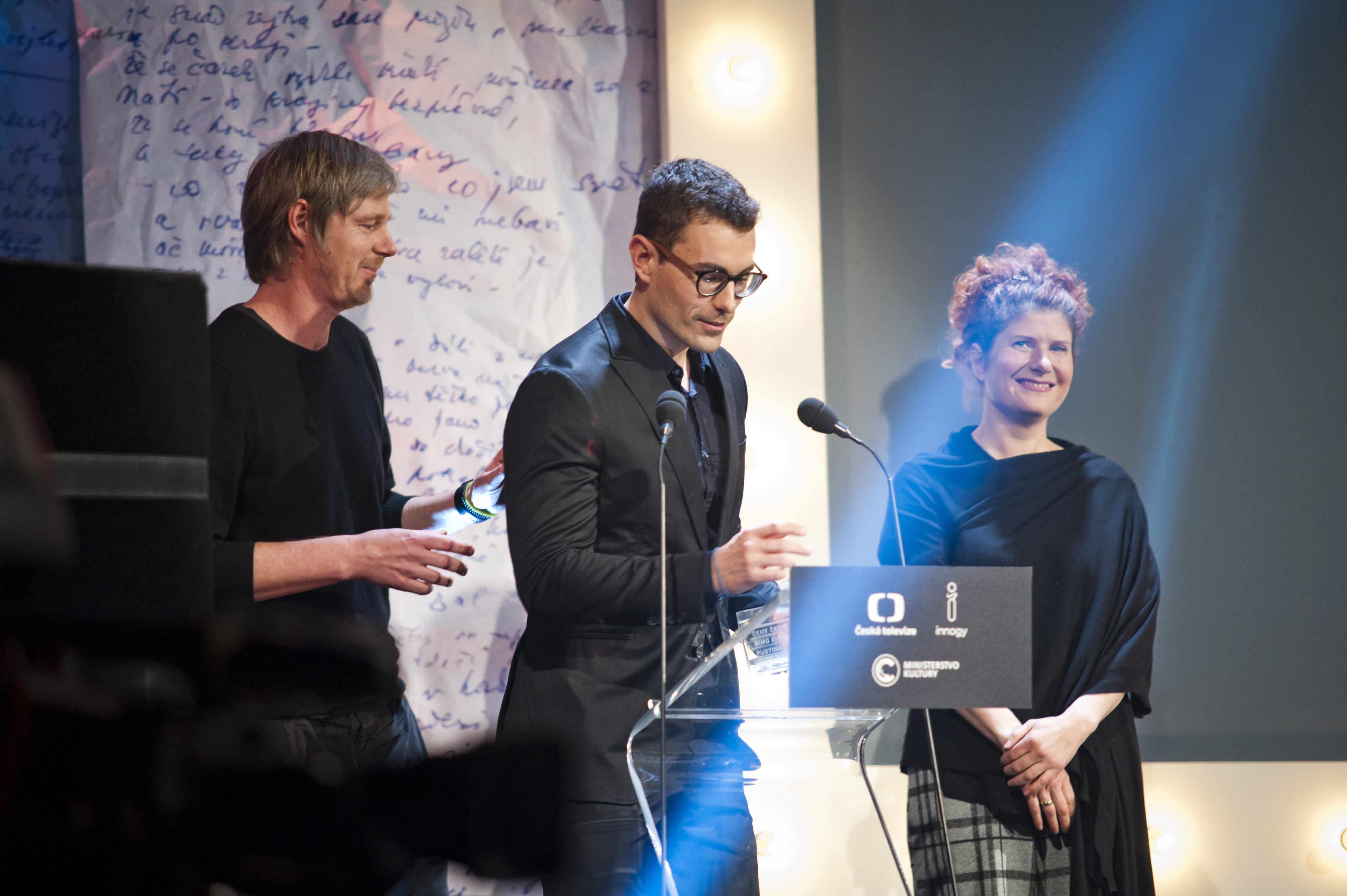 Alice Nellis, Ivan Zachariás, and Stepán Hulík in Ceny ceské filmové kritiky 2016 (2017)