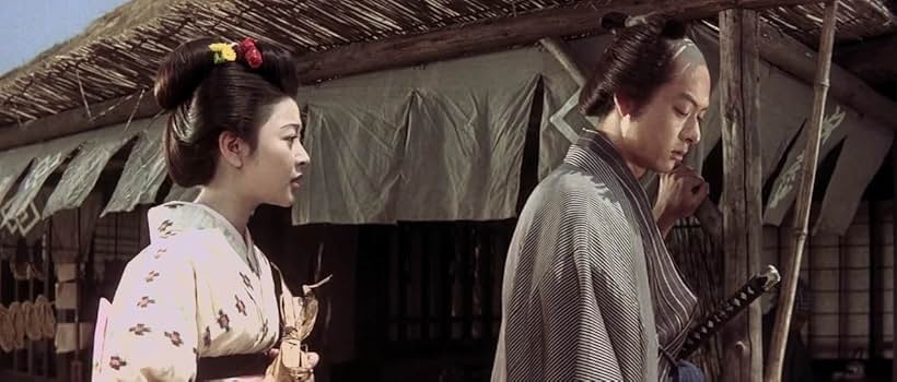 Jun'ichirô Narita and Miwa Takada in Zatoichi the Fugitive (1963)